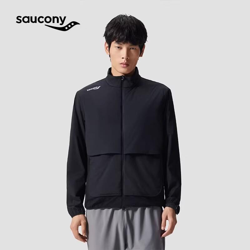 SAUCONY Мужская легкая плетеная куртка для активного отдыха с воротником-стойкой XL