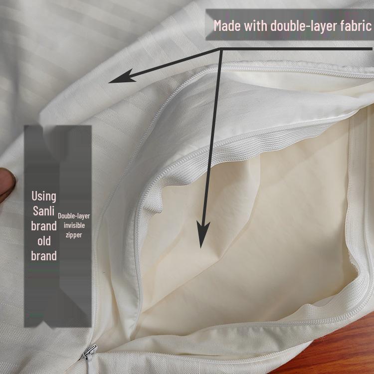 Non-Leak Buckwheat Pillowcase Set: Double-Layer Fabric & Zipper, Leak-Proof, Dust-Proof Inner Core Protector