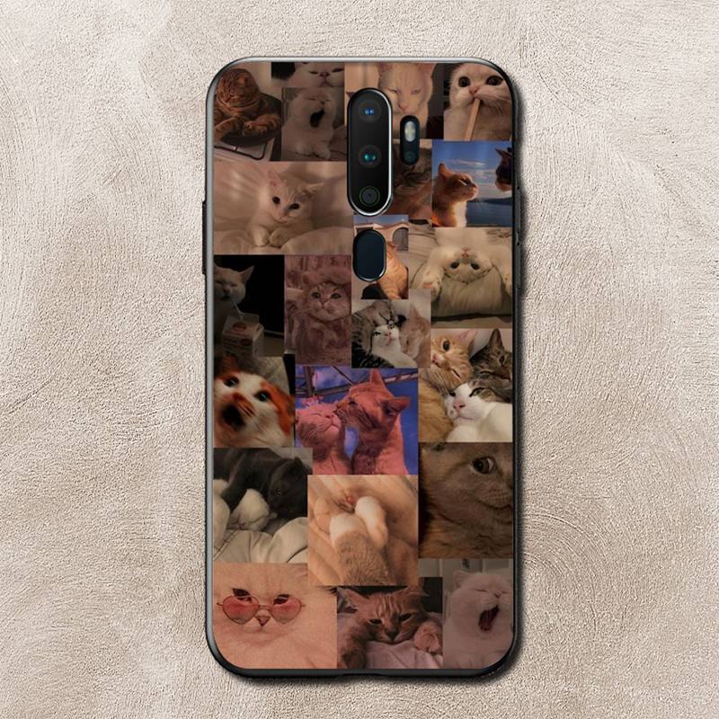 

Чехол для телефона Cat Memes для Vivo Y91C Y11 17 19 17 67 81 Oppo A9 2020 Realme c3 vivo Y17