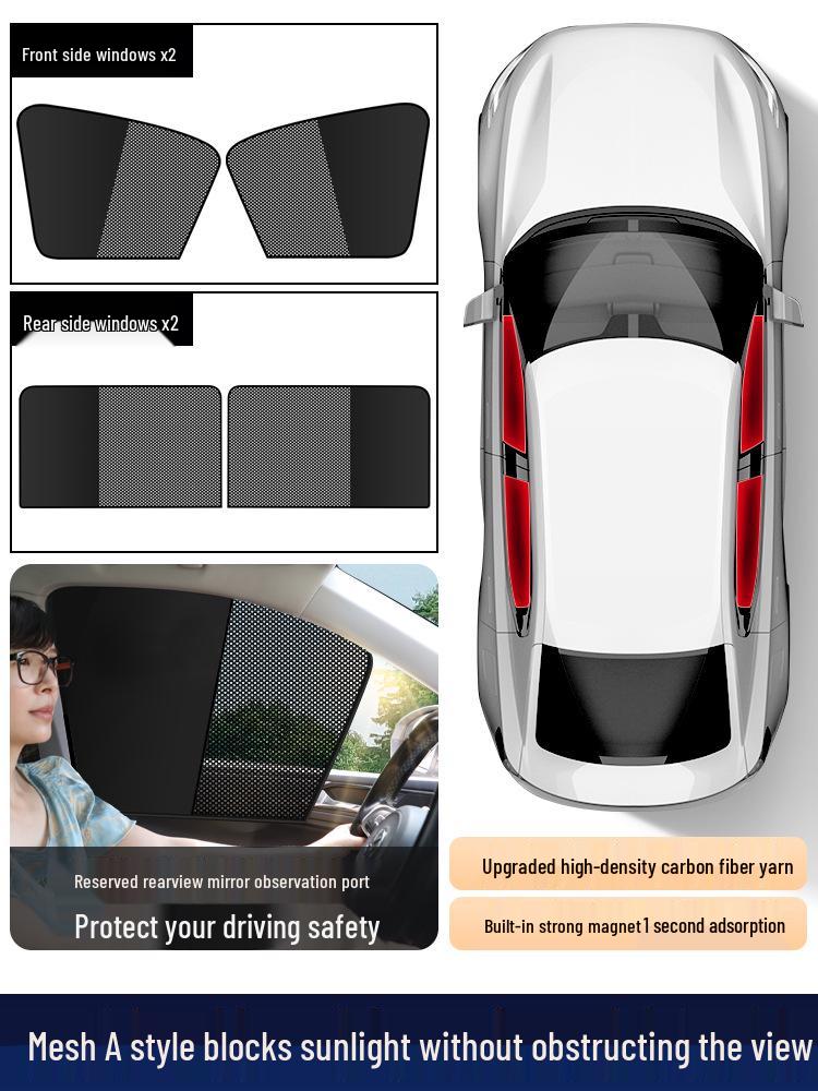 Cortina Parasol Magnética para Ventana Lateral de Coche para Protección del Bebé y Privacidad
