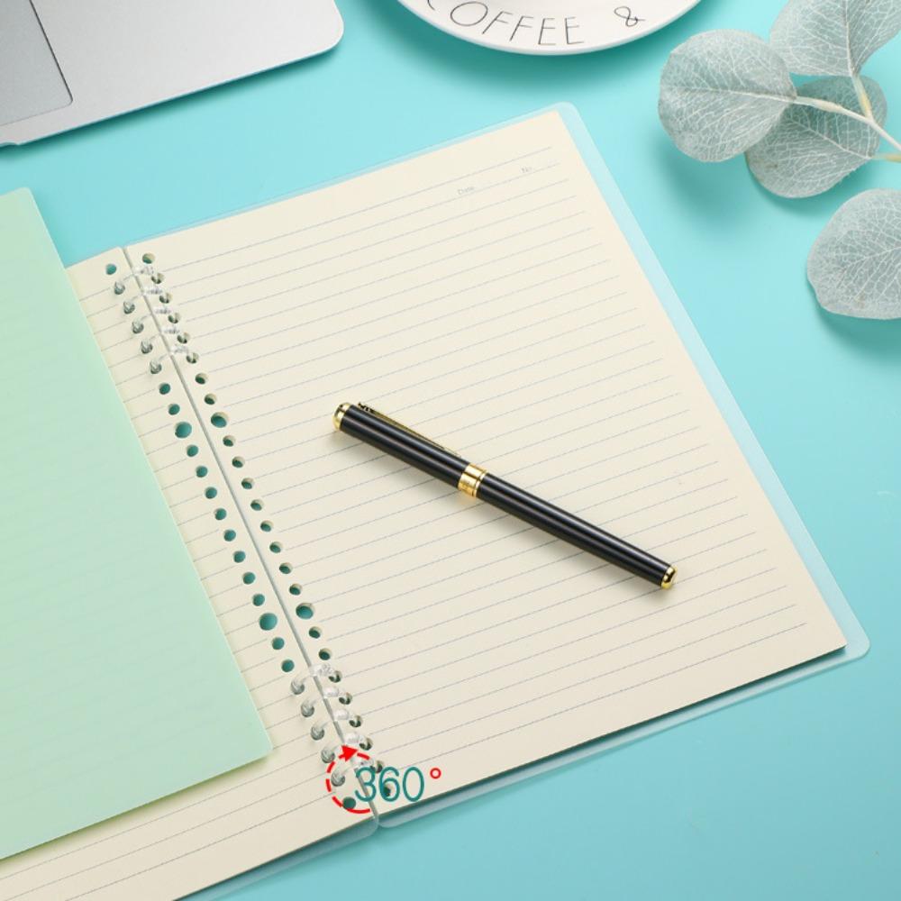 10pcs Stationery Loose Leaf Binder Rings 5 Holes Spring Spiral Rings Binder  Notebook