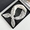 Folded silk scarf autumn new polka dot decorative scarf niche thin scarf scarf versatile