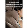 Car pillow On the headrest, Suede, Ecoleather, 1 pc.