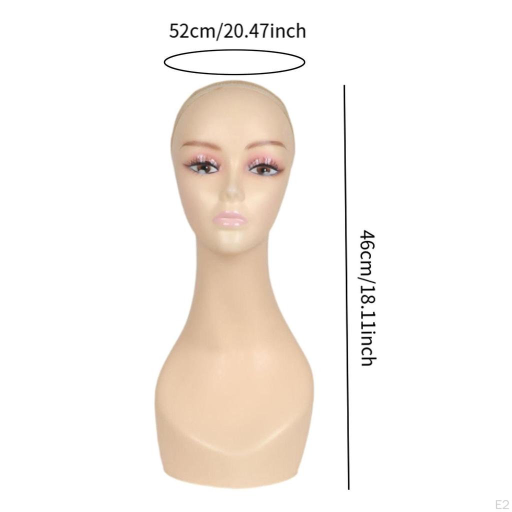 Plešatá figurínová hlava Držák na paruky Lehký Přenosný Multifunkční Tréninkový Displej Model