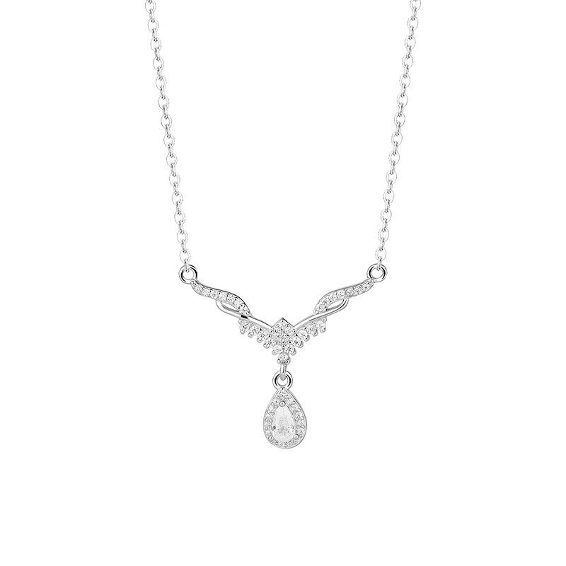 Elegant Droplet Necklace for Women's Light Luxury Fashion New Product with A High Level Design Sense Collar Chain