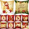 Christmas Cushion Cover Merry Christmas Decorations for Home 2026 Christmas Ornament Navidad Noel Xmas Gifts Happy New Year 2026
