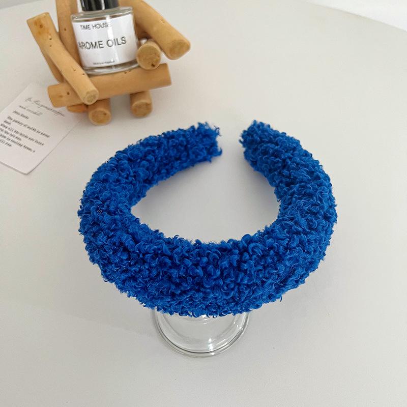 Bentita din lână corală moale și caldă Suport de păr pentru femei Accesorii pentru femei Crăciun pentru cap Scrunchis Machiaj vintage Paruri pentru fete