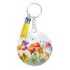 80pcs Keychain Making Kits with Assorted Tassels Double Sided Sublimation Aluminum Key Chain Blanks Accessories