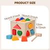 Color and Shape Sorting Box Sorter Toddler Educational Activity Classic Blocks Cognitive Toy