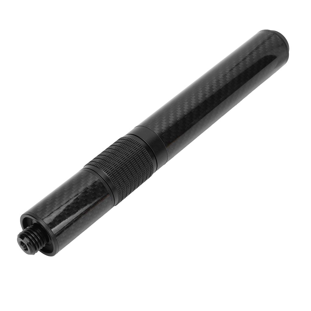 14in Pool Cue Extension Telescopic Carbon Fiber Billiard Extension with Bumper for Universal