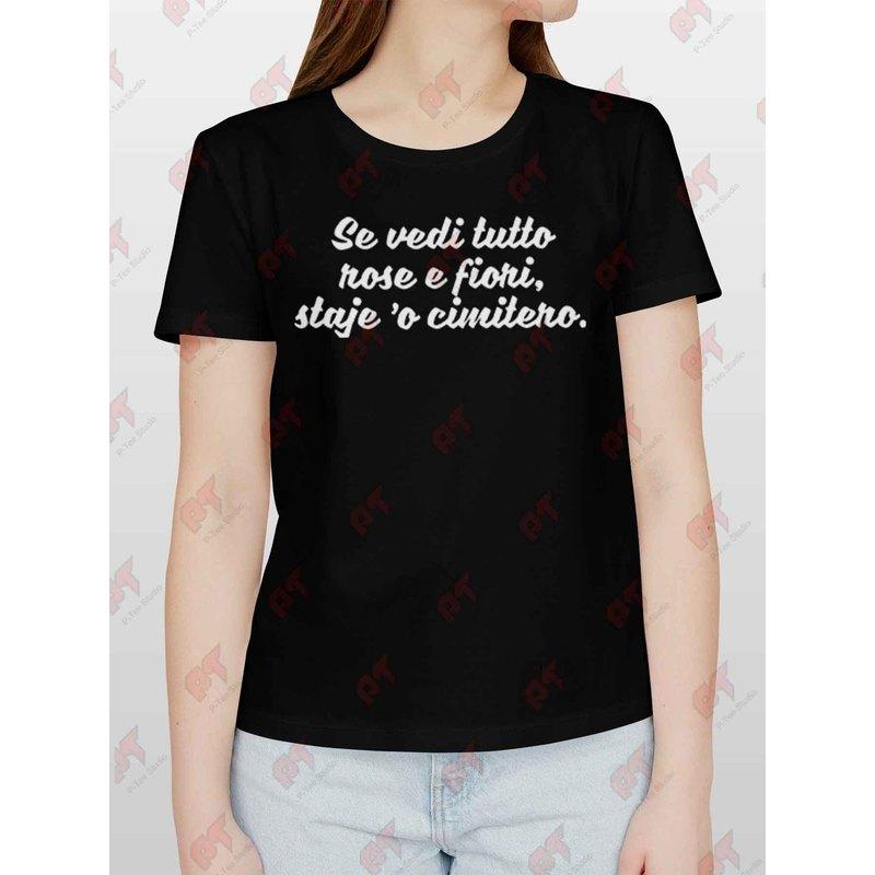 Funny Italian Neapolitan Phrase T-Shirt | Ironic Birthday Flag Colors Naples Inspired, Casual Crew Neck, Slight Stretch Fabric, Regular Fit for Men