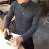 Herrtröja med hög hals och flätstickning i koreansk stil - Vinter 2022