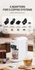 New Cafelffe 5 in 1 Multiple Capsule Coffee Machine Hot/Cold DG Cappuccino Nespresso Capsule ESE Pod Ground Coffee Cafeteria 19Bar,MK-606
