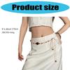 Adjustable Bohemian Braided Waist Rope with Beaded Design Waist Jewelry for Dresses and Skirts Wax Rope Accessory