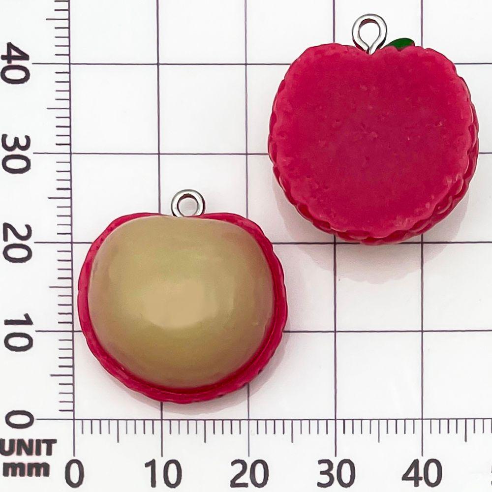 15-Color Resin Cartoon Fruit Pendants: Watermelon & Apple Charms for DIY Jewelry