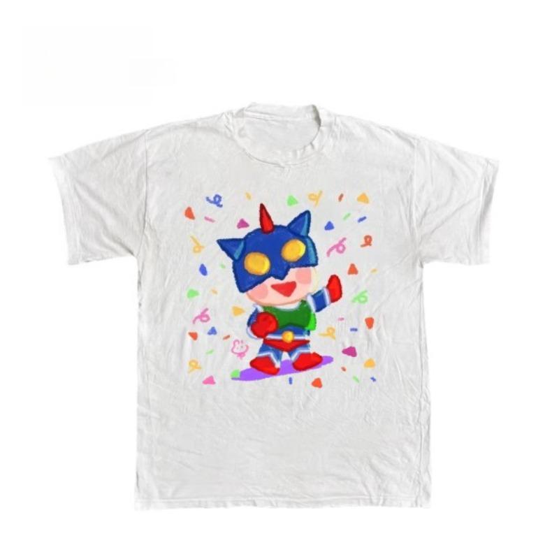 

2026 Summer Comic Form Crayon Shinchan Image 100 Cotton Printed Oversize Casual Tshirt Adult Children Parentchild Top y2k S