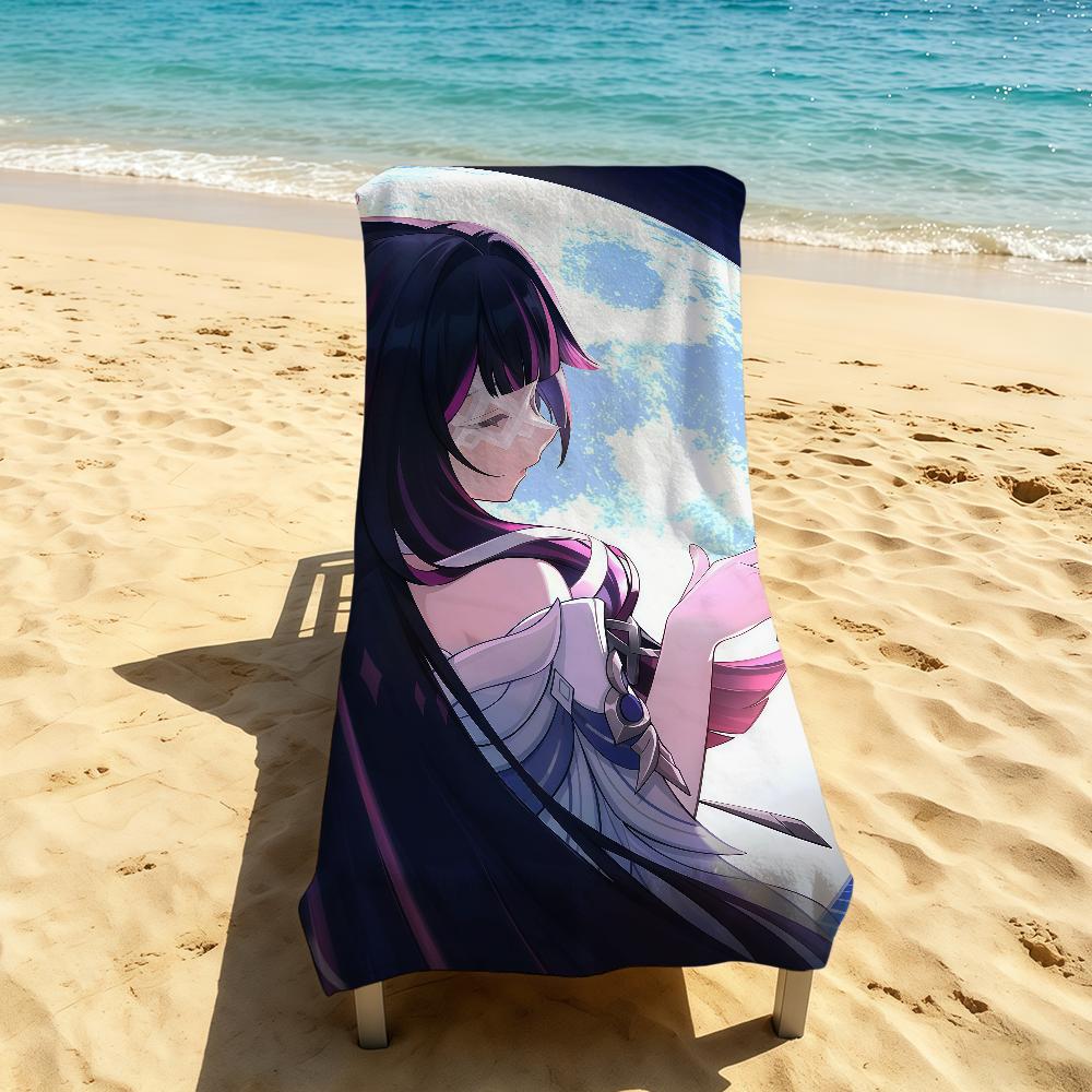 Genshin Impact Columbina Towel For Outdoor Camping Beach Towel Super Absorbent Quick-Drying Summer Towel