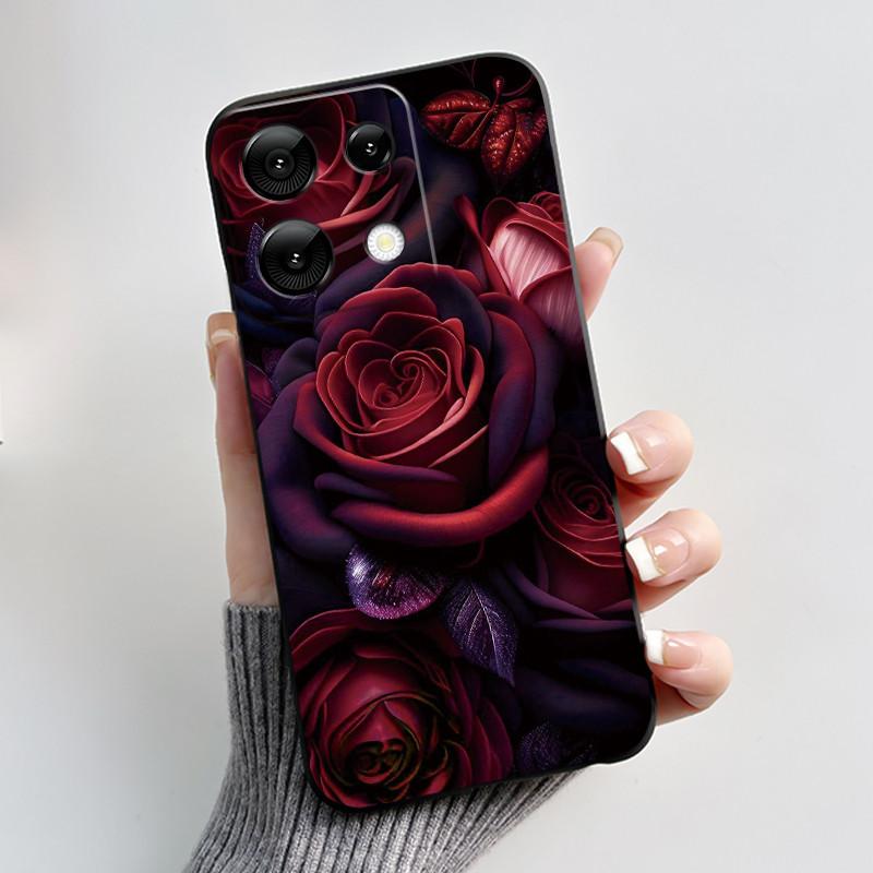 Anti-scratch Phone Case For Umidigi G9 5G Soft Silicone Black Casing Unique Design Happy Milk Tea Rabbit Pattern Candy Shell