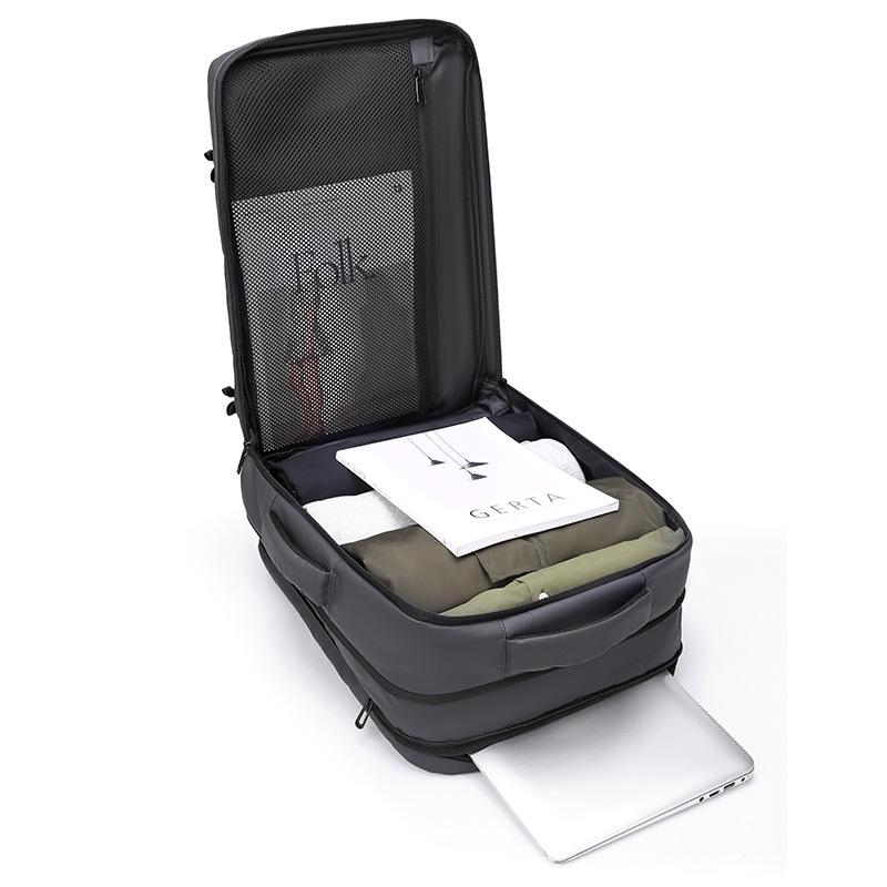 Men's Large Capacity Expandable Backpack for Casual Outings, Hiking, and Short Trips