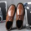 Men Dress Shoes Business Shoes British Style Soft Sole Men Leather Shoes Plus Size Casual Shoe Oxfords Designer Lace-up Men Shoe