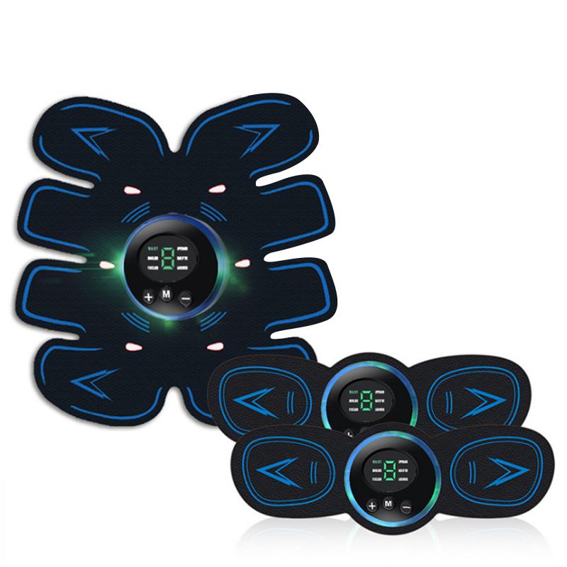 Magnetic Electric Muscle Stimulator Smart Fitness Body Slimming Massager for Waist Application Polyester чёрный
