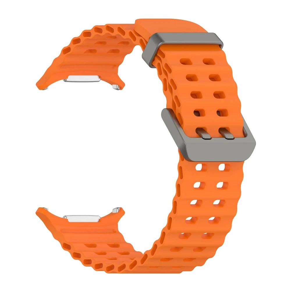 Cinturino Morbido in Silicone per Samsung Galaxy Watch 8 Ultra 2025 47mm Braccialetto Originale per Galaxy Watch 8-7 Ultra 47mm Cinturino Oceanico