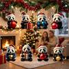 Panda Ornament Collection 2D Acrylic Cute Ornaments Advent Calendar, 24 Days Christmas Hanging Pendants Countdown Collectible for Holiday Decor Unique