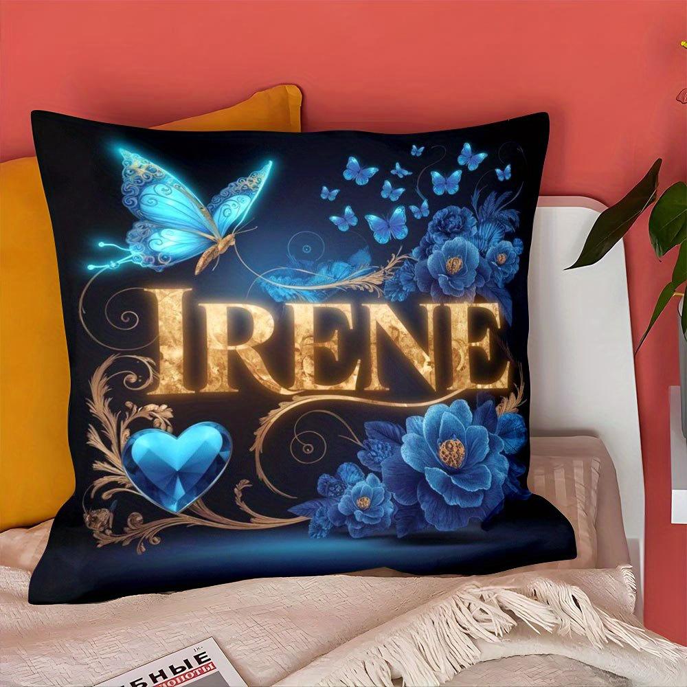 1pc Pillowcase, Holiday Gift, Luxurious Vintage Lighting, Romantic Companion, Soft and Smooth Polyester Short Plush Fabric, Single-Sided Printed Patte