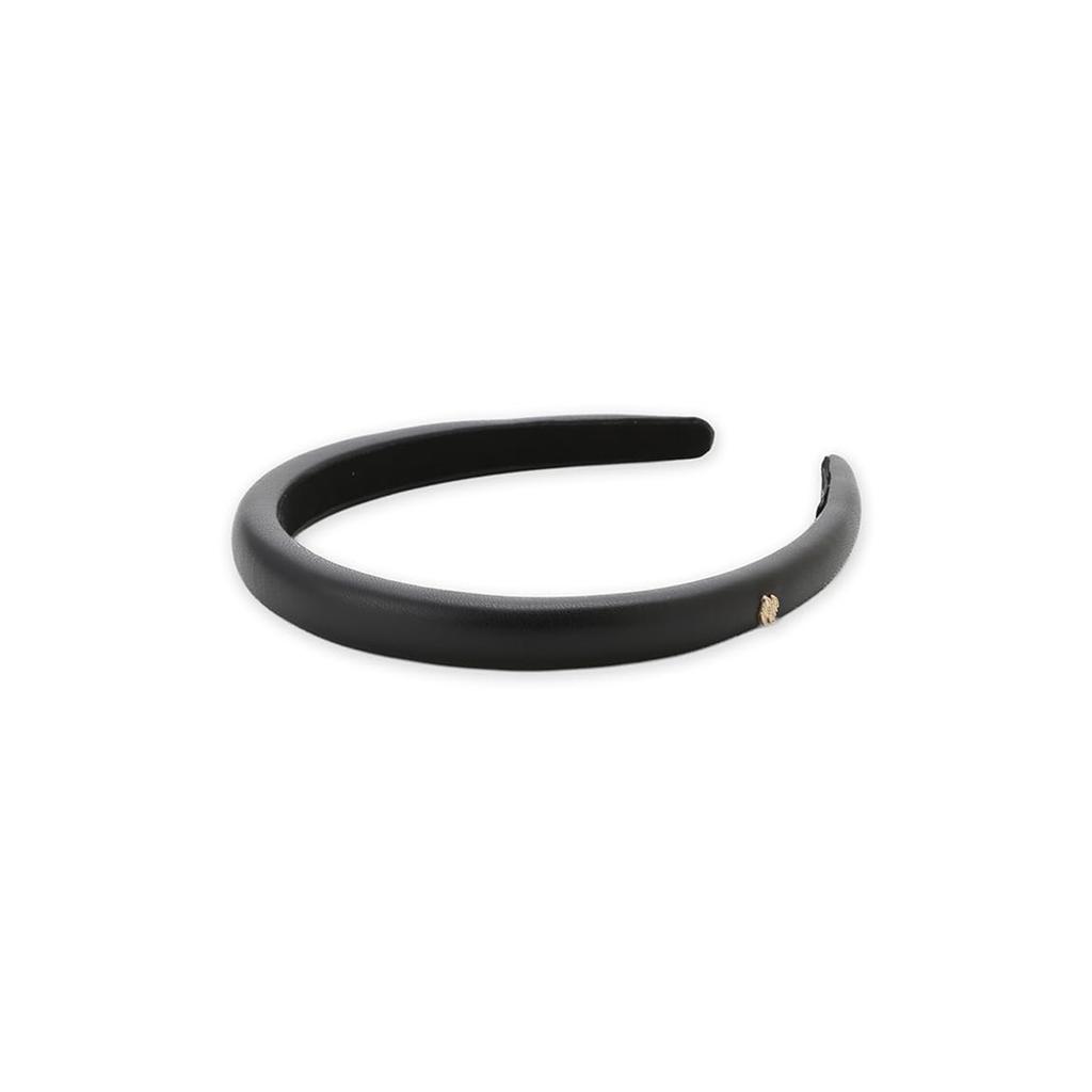 Mila Owen Kunstleder Stirnband Schwarz Erwachsenen Haar Accessoire