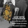 Golden Lion Baroque Insulated Lunch Bag for Men Women Portable Waterproof Cooler Thermal Bento Tote Bag for Work Picnic Beach