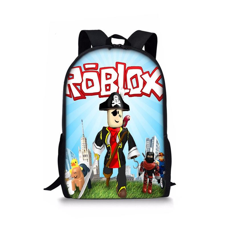 Plecak Roblox o dużej pojemności i z płynnie działającymi podwójnymi zamkami błyskawicznymi do szkoły i podróży