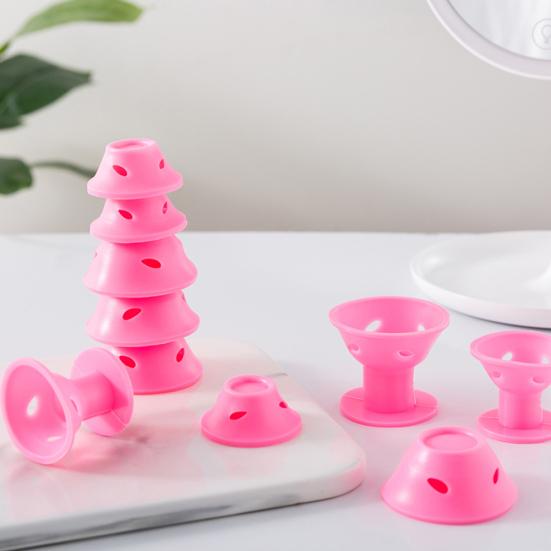 10Pcs/Set Soft Silicone Magic Hair Styling Curler Roller Care Twist DIY Tool