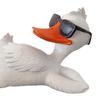 Duck Statue Funny Duck Sculpture with Sunglasses Waterproof Outdoor Lawn Ornament Resin Garden Decor