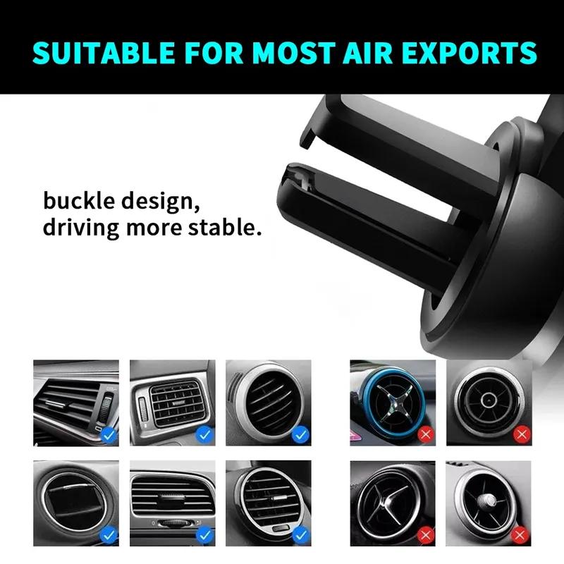 Gravity Car Mount GPS Mobile Phone Holder Vent Clip Tallation  For Skoda Fabia 1 2 Octavia A7 A5 Superb Rapid Yeti Karoq RS