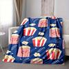 1pc Popcorn Cinema Lightweight Flannel Blanket, Comfortable and Warm Blanket, for Office and Camping Sofa Bed, Livingroom098