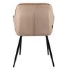 LAPO 2 velvet upholstered swivel chair, black