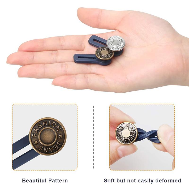 12 Pièces Extension Bouton, Extension Bouton Élastique, Rallonge Bouton