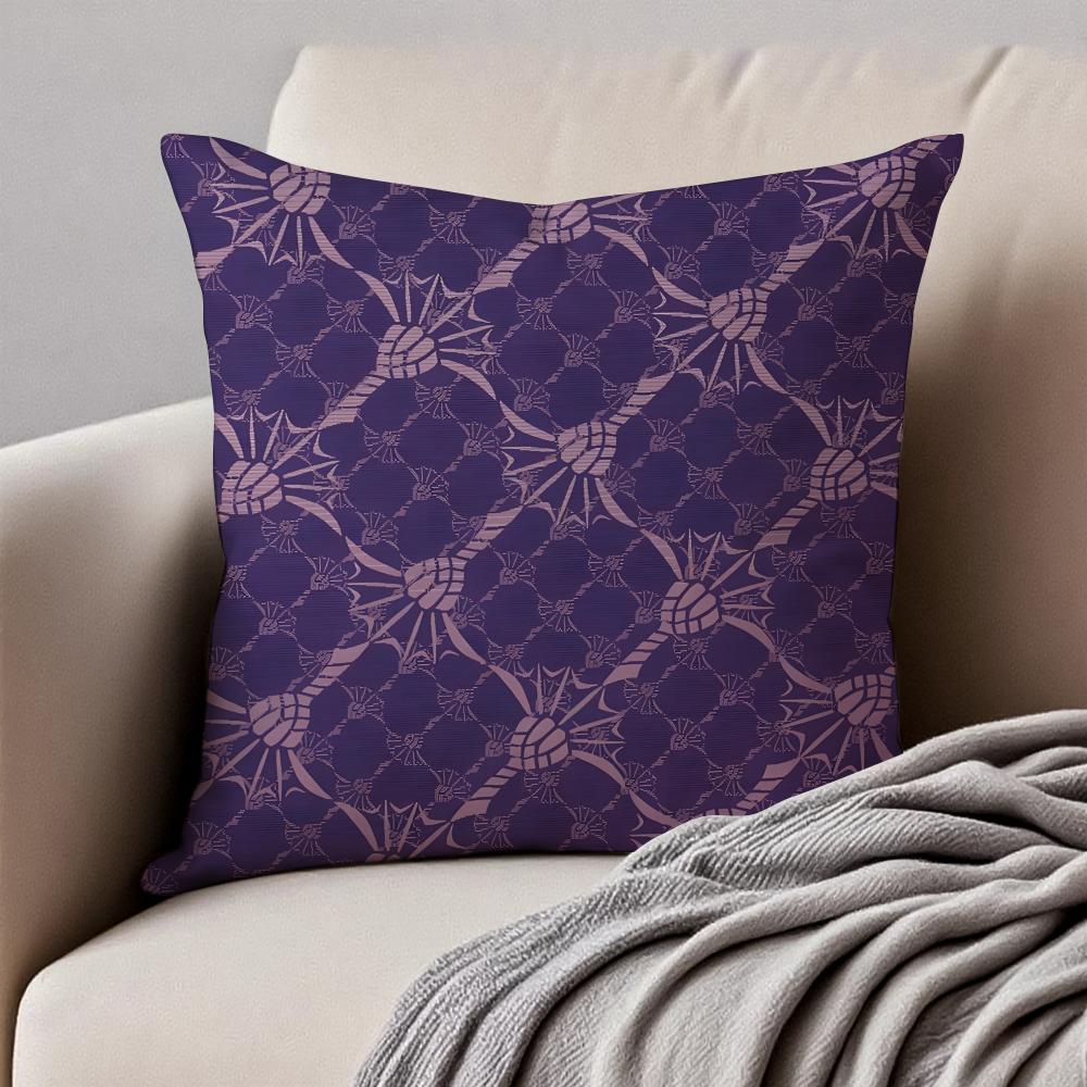 Fashion Luxury vintage JoopIcons Cushion Cover Pillowcase Antidustmite Invisible Zipper Short Plush Sofa Cushion