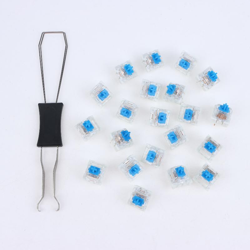 1 Set Klavye Değiştirme Aksesuarları Klavye Anahtarı Klavye Tıklayıcı Tuş Değiştirme 3 Pin Dokunsal Anahtar