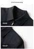 Men's Non-Iron Wool Lapel Jacket - Spring/Autumn Business Wear for Middle-Aged & Young Adults
