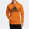 Adidas Full Zip Hoodie With Kangaroo Pocket Men Hoodies Orange H58975