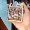 Colorful 13 Cute Cat Puzzle Wooden Irregular Panel Cartoon Animal Cat Tangram High Difficulty Puzzle Children's Toy Gift