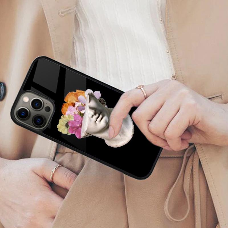 

Greek Statue Wearing Hoodie Bumper Magnetic Phone Case For APPLE iPhone 17 Air 16 14 13 12 Pro Max 15 Plus MagSafe Cover iPhone 14