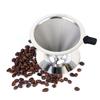 Stainless Steel Pour Over Coffee Filter Fine Mesh Double Layer Reusable Coffee Dripper Paperless Drip Cone Brewer