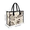 Christmas Pattern Tote Bag Casual Canvas Shopping Handbag for Daily Use