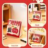 2027 Mini Desktop Calendar Cute Cartoon Cat Prints Desk Calendar Portable Office Desk Decoration
