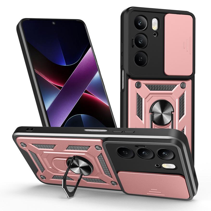 Custodia Protettiva per Fotocamera per Realme C75 C61 C63 C65 C67 C51 C53 C55 C35 C21y Realme 14X GT 7 Pro 3 Neo 5 V60 Pro Cover ad Anello Armatura
