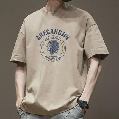 Men’s Loose-Fit Printed Heavyweight Cotton Short-Sleeve Tee