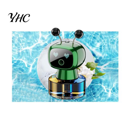 Car Fragrance Diffuser Smart Air Freshener Aromatherapy 3 Modes Adjustable Long-Lasting Robot-Shaped Design Essential Oil Stylish Accessory