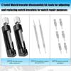Watch Repair Tool Set Watch Link Band Slit Strap Bracelet Chain Pin Removers Adjuster Tool Kit for Professional Watch